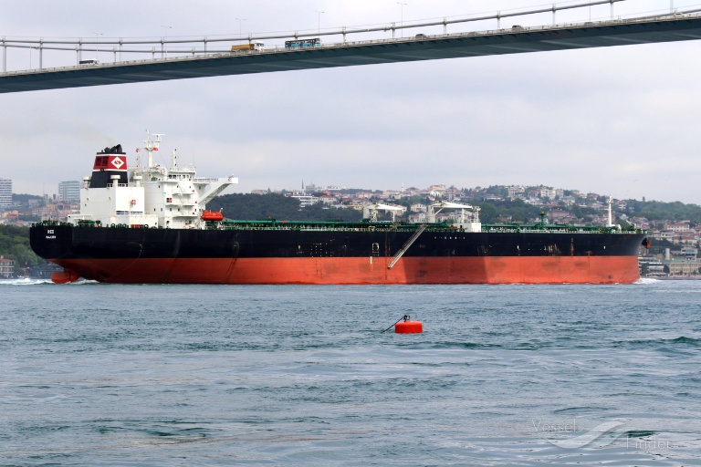 red (Crude Oil Tanker) - IMO 9596973, MMSI 538004029, Call Sign V7UU2 under the flag of Marshall Islands