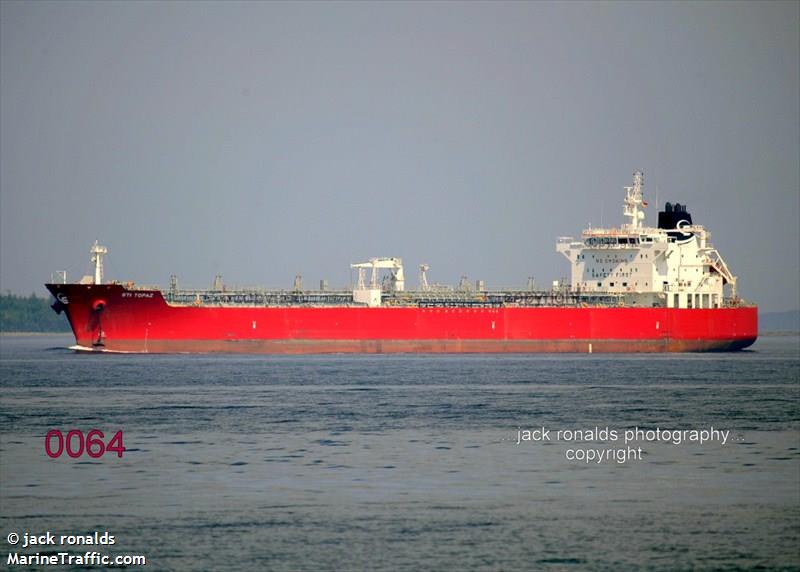 sti topaz (Chemical/Oil Products Tanker) - IMO 9629938, MMSI 538004534, Call Sign V7XP3 under the flag of Marshall Islands