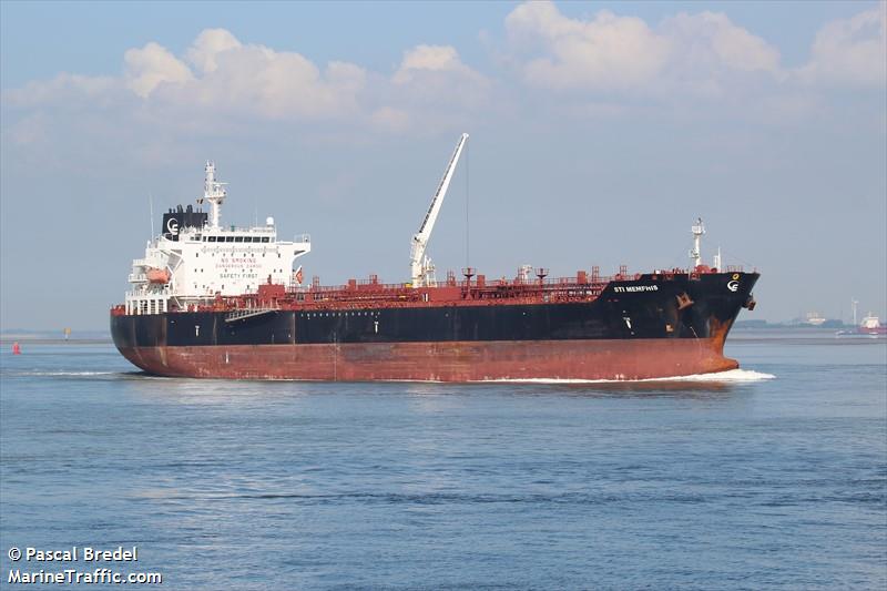 sti memphis (Chemical/Oil Products Tanker) - IMO 9681156, MMSI 538006010, Call Sign V7IX9 under the flag of Marshall Islands