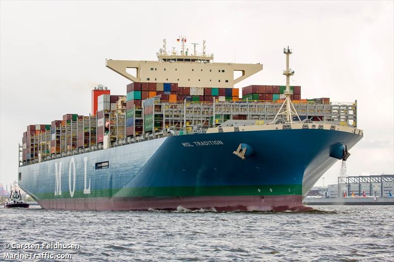 mol tradition (Container Ship) - IMO 9769300, MMSI 538007606, Call Sign V7WF4 under the flag of Marshall Islands
