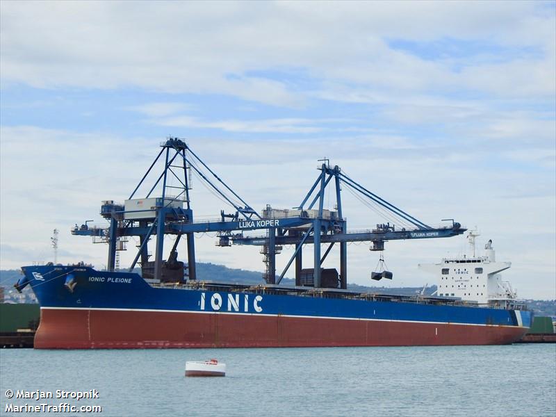ionic pleione (Bulk Carrier) - IMO 9785354, MMSI 538090517, Call Sign V7KM7 under the flag of Marshall Islands