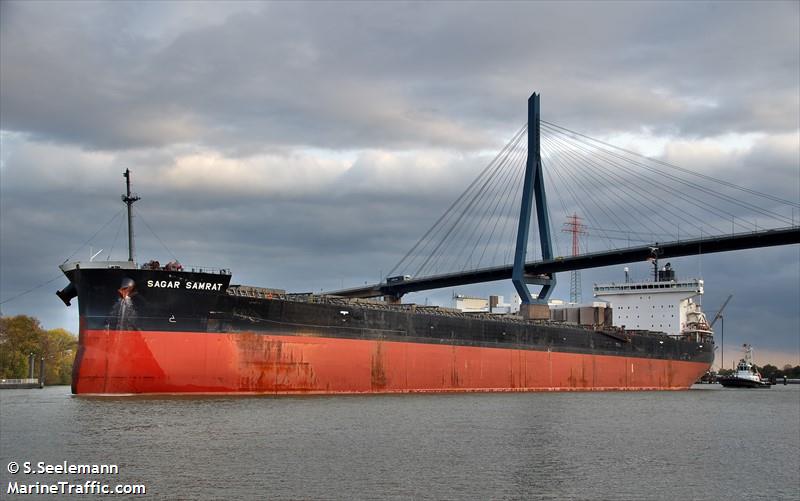 sagar samrat (Bulk Carrier) - IMO 9727041, MMSI 566014000, Call Sign 9V3247 under the flag of Singapore