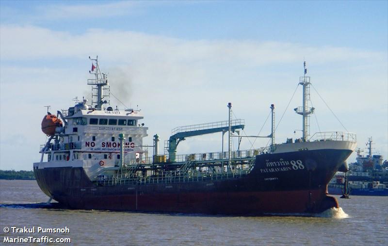 pataravarin 88 (Oil Products Tanker) - IMO 8684668, MMSI 567066300, Call Sign HSB5373 under the flag of Thailand
