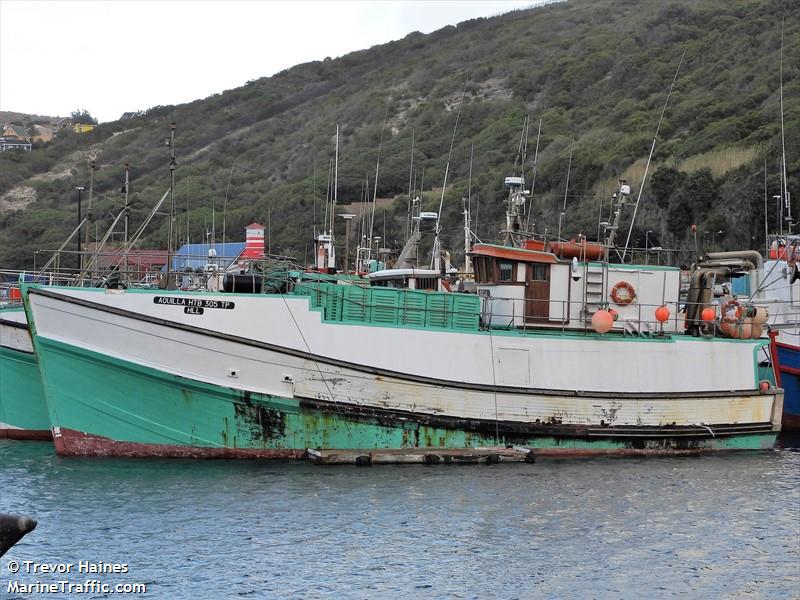 mfv aquilla (Fishing vessel) - IMO , MMSI 601137200, Call Sign ZR8537 under the flag of South Africa