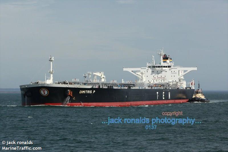 dimitris p (Crude Oil Tanker) - IMO 9565950, MMSI 636015302, Call Sign A8ZU5 under the flag of Liberia