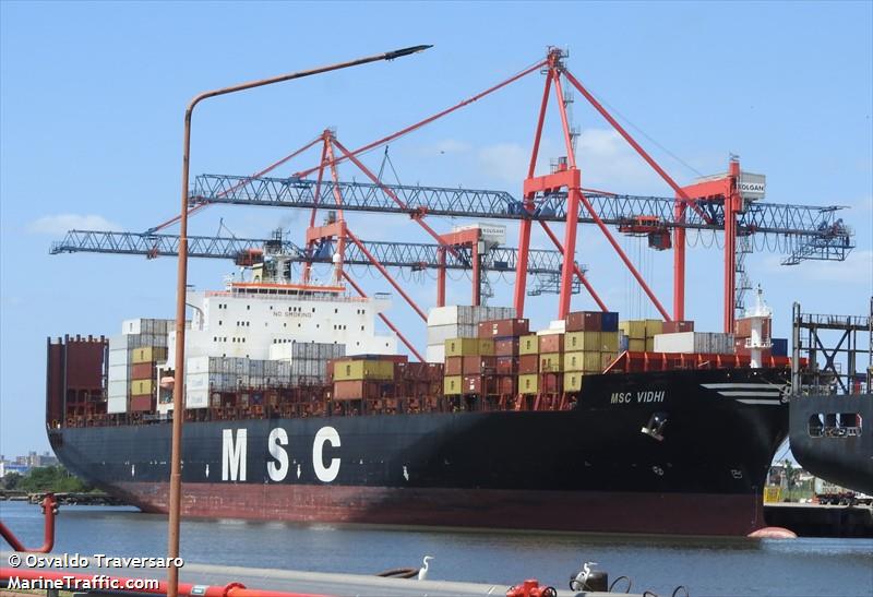 msc vidhi (Container Ship) - IMO 9238739, MMSI 636016433, Call Sign D5GE2 under the flag of Liberia