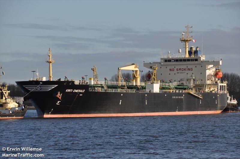 kriti emerald (Crude Oil Tanker) - IMO 9292577, MMSI 636018123, Call Sign D5OG7 under the flag of Liberia