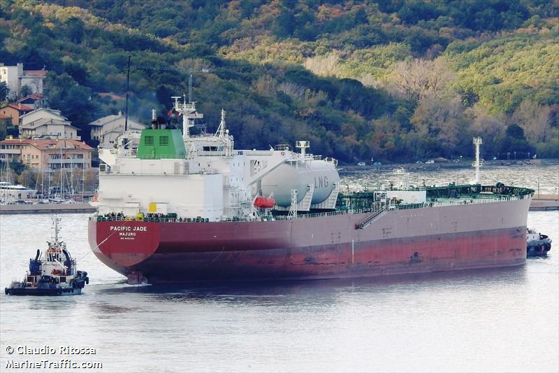 pacific jade (Crude Oil Tanker) - IMO 9893060, MMSI 538009201, Call Sign V7A4443 under the flag of Marshall Islands
