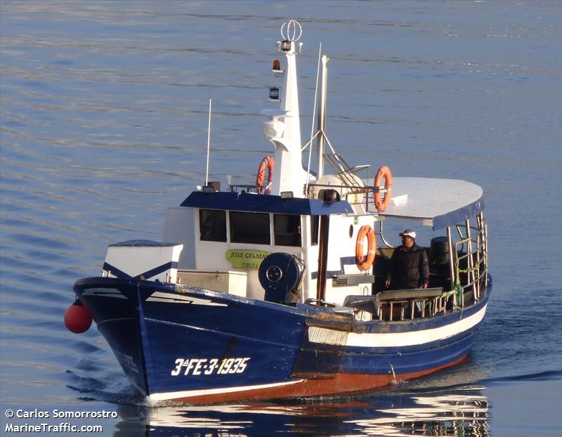 jose german (Fishing vessel) - IMO , MMSI 224138960, Call Sign EB2979 under the flag of Spain