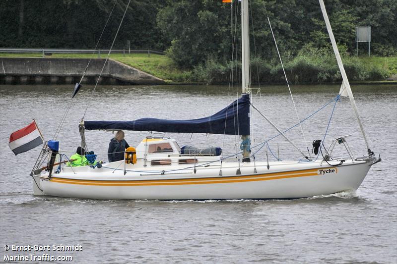 tyche (Sailing vessel) - IMO , MMSI 244090684, Call Sign PI4462 under the flag of Netherlands