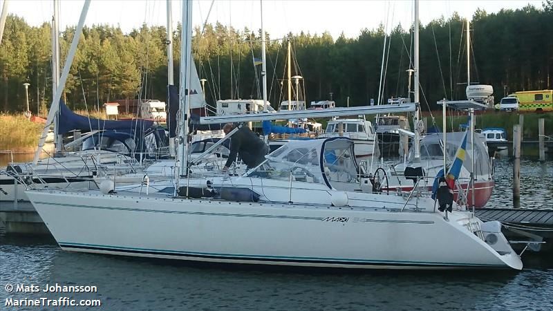 matilda (Pleasure craft) - IMO , MMSI 265774580, Call Sign SF2725 under the flag of Sweden