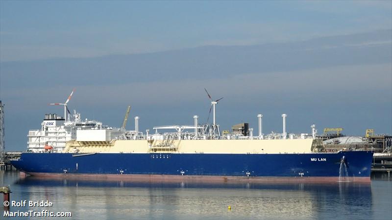 mu lan (LNG Tanker) - IMO 9878876, MMSI 636021030, Call Sign 5LBX3 under the flag of Liberia