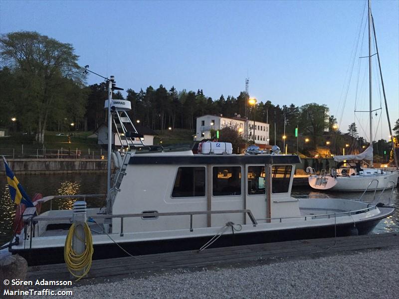 judith (Pleasure craft) - IMO , MMSI 265530010, Call Sign SE9703 under the flag of Sweden