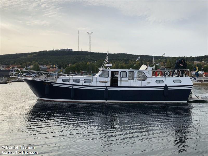 antonia (Pleasure craft) - IMO , MMSI 265775560, Call Sign SF2676 under the flag of Sweden