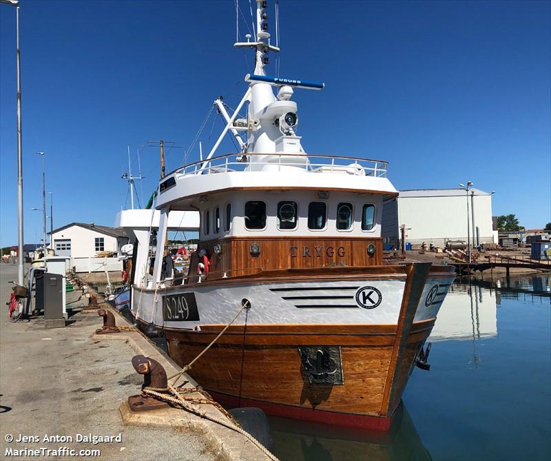 trygg (Fishing vessel) - IMO , MMSI 219024923, Call Sign OYEX under the flag of Denmark