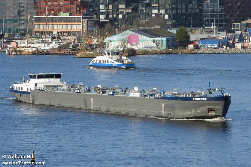 evidence (Tanker) - IMO , MMSI 244138927, Call Sign PG7064 under the flag of Netherlands