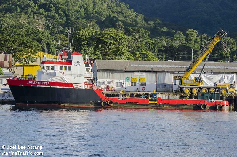 delta skipper (Offshore Tug/Supply Ship) - IMO 8967515, MMSI 377901013, Call Sign  J8PG under the flag of St Vincent & Grenadines