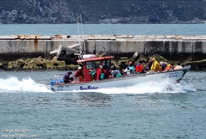 sea rider (Fishing vessel) - IMO , MMSI 601192400, Call Sign ZR4489 under the flag of South Africa
