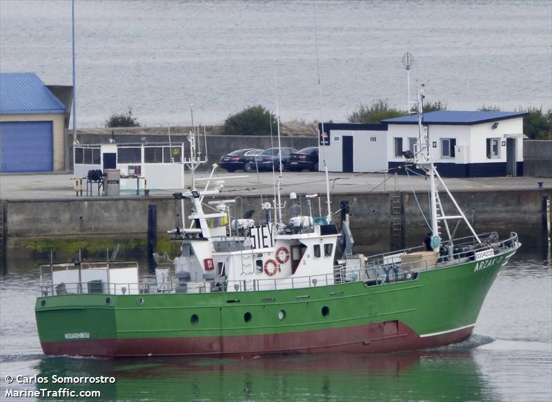 arzak 3 (Fishing Vessel) - IMO 8691427, MMSI 654091600, Call Sign 5TEY under the flag of Mauritania