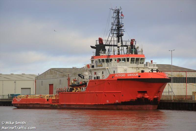putford saviour (Offshore Tug/Supply Ship) - IMO 9329277, MMSI 232035072, Call Sign MIYK6 under the flag of United Kingdom (UK)