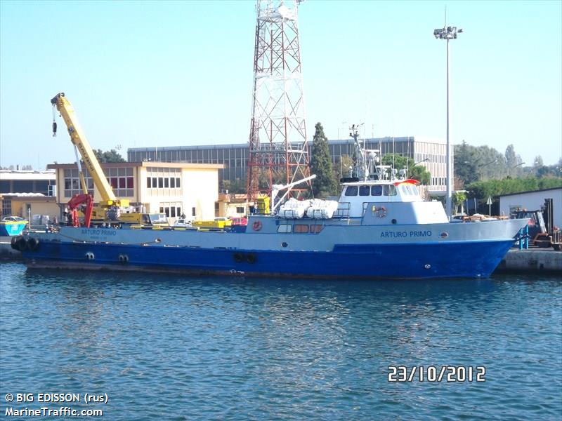 arturo primo (Offshore Tug/Supply Ship) - IMO 8731344, MMSI 247246600, Call Sign ILJH2 under the flag of Italy