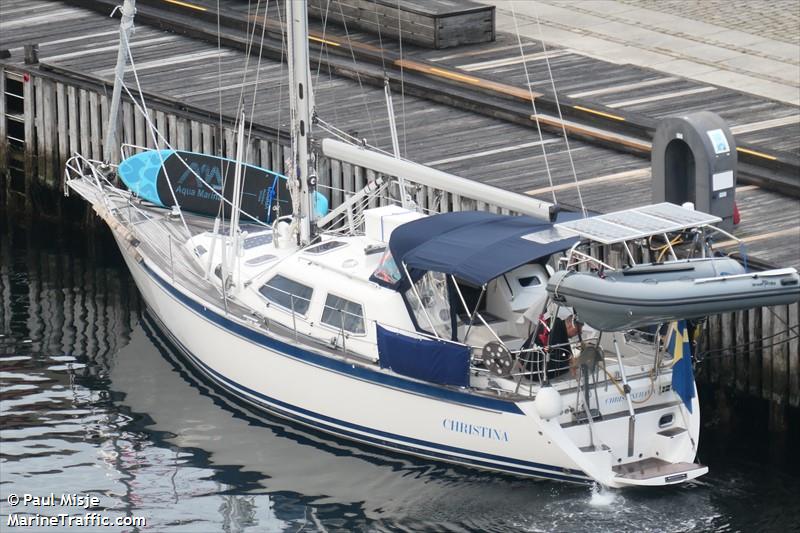 christina (Sailing vessel) - IMO , MMSI 265560380, Call Sign SC6295 under the flag of Sweden