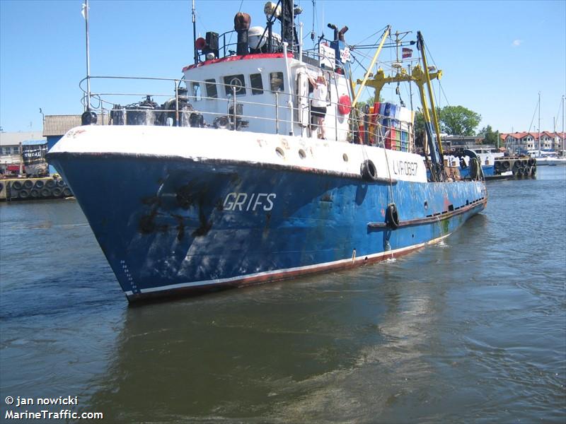 grifs (Fishing Vessel) - IMO 8138994, MMSI 275228000, Call Sign YL2237 under the flag of Latvia