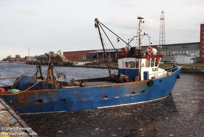 bubis (Fishing vessel) - IMO , MMSI 275270000, Call Sign  YL2403 under the flag of Latvia