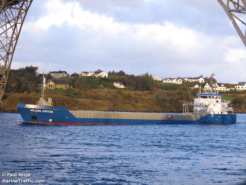 wilson jupiter (General Cargo Ship) - IMO 9411795, MMSI 305819000, Call Sign V2HM4 under the flag of Antigua & Barbuda