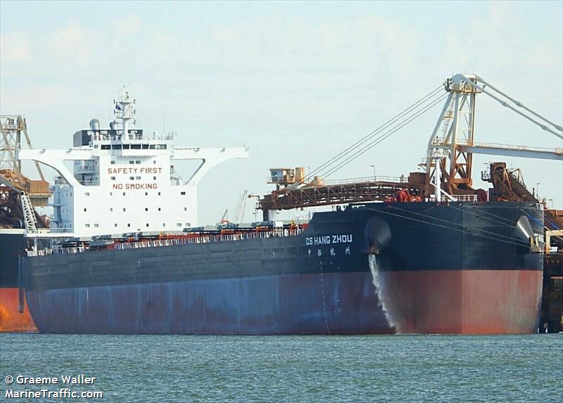 cs hang zhou (Bulk Carrier) - IMO 9874703, MMSI 477717600, Call Sign VRTW7 under the flag of Hong Kong