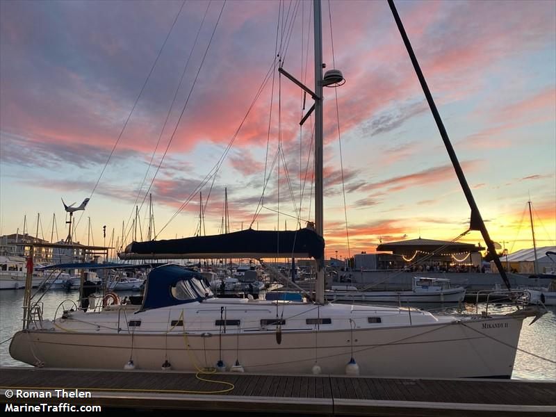 mikandy2 (Sailing vessel) - IMO , MMSI 232021586, Call Sign MFCD9 under the flag of United Kingdom (UK)