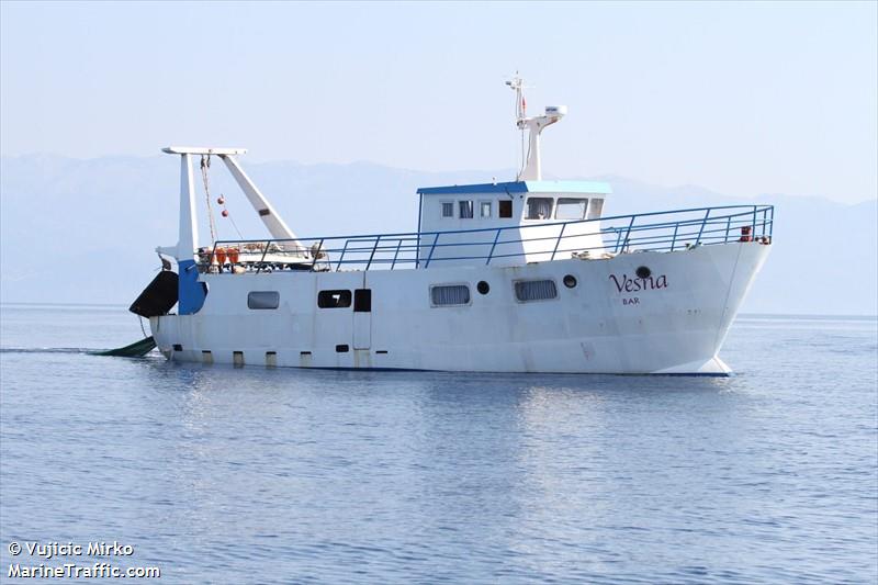 vesna x (Fishing vessel) - IMO , MMSI 262500049, Call Sign 4ODB under the flag of Montenegro