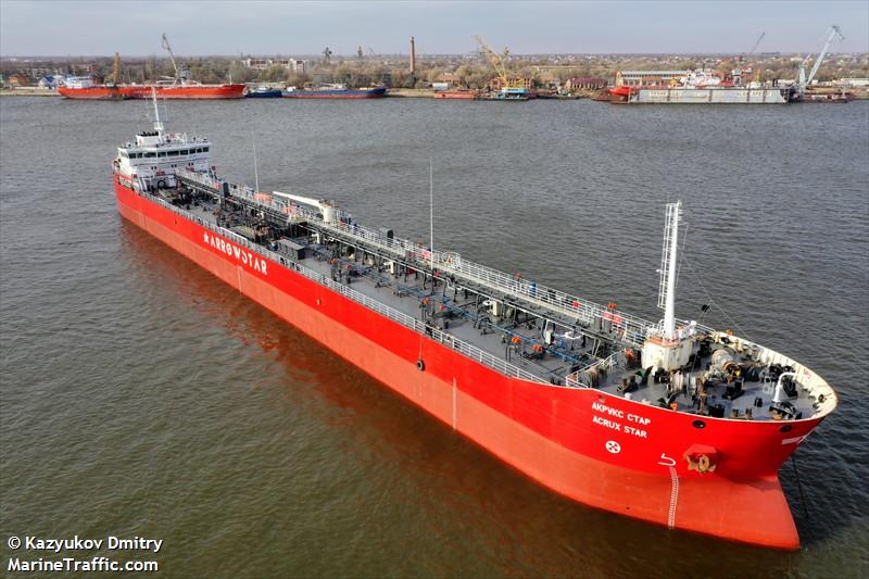 acrux star (Oil Products Tanker) - IMO 9575929, MMSI 273216880, Call Sign UBZU7 under the flag of Russia