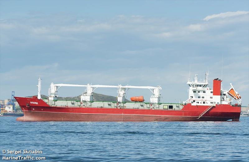 alaid (Refrigerated Cargo Ship) - IMO 8819287, MMSI 273295560, Call Sign UBIW8 under the flag of Russia