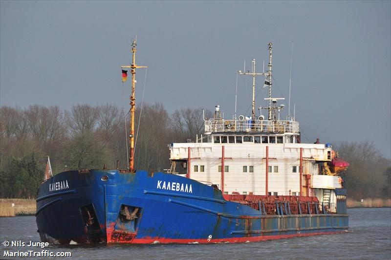 kalevala (General Cargo Ship) - IMO 8866644, MMSI 273333800, Call Sign UISV under the flag of Russia