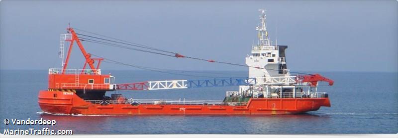 tethys (Crane Ship) - IMO 8210340, MMSI 273355900, Call Sign UBLG5 under the flag of Russia