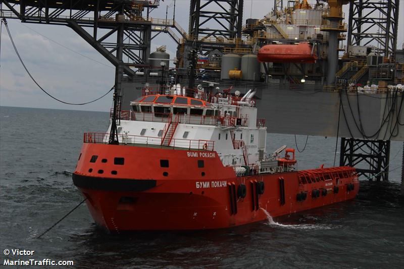 pokachi (Offshore Tug/Supply Ship) - IMO 9756511, MMSI 273380020, Call Sign UBYN2 under the flag of Russia