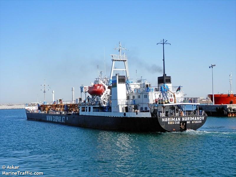 neriman nerimanov (Oil Products Tanker) - IMO 8728268, MMSI 423048100, Call Sign 4JDM under the flag of Azerbaijan