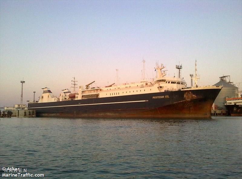 professor gul (Passenger/Ro-Ro Cargo Ship) - IMO 8225371, MMSI 423054100, Call Sign 4JJC under the flag of Azerbaijan