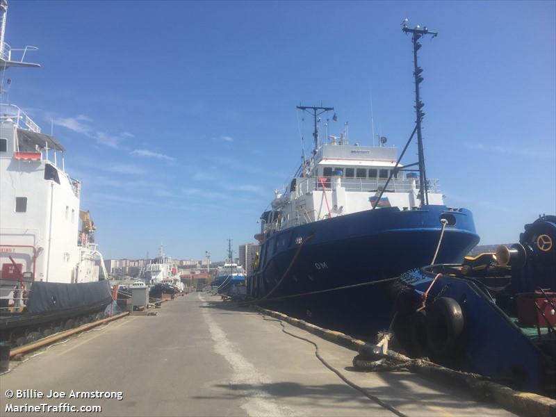 om (Offshore Tug/Supply Ship) - IMO 8119077, MMSI 423079100, Call Sign 4JBJ under the flag of Azerbaijan