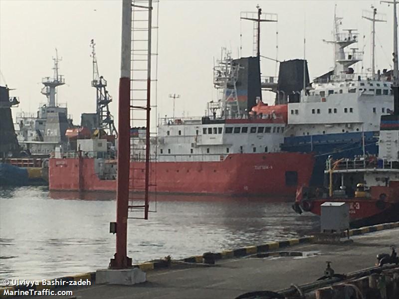 geophyzik-1 (Research Vessel) - IMO 8504911, MMSI 423088100, Call Sign 4JFF under the flag of Azerbaijan