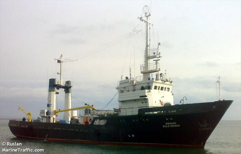 mammad suleymanov (Research Vessel) - IMO 8728517, MMSI 423123100, Call Sign 4JHT under the flag of Azerbaijan