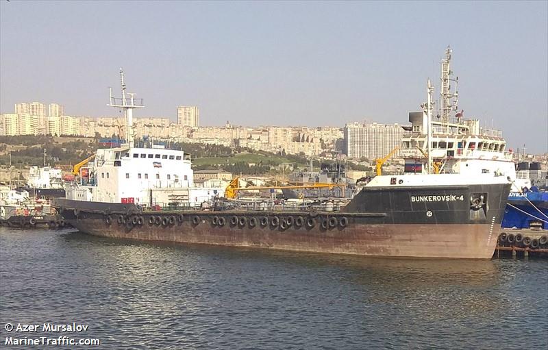 bunkerovshik-4 (Oil Products Tanker) - IMO 8228579, MMSI 423143100, Call Sign 0000 under the flag of Azerbaijan