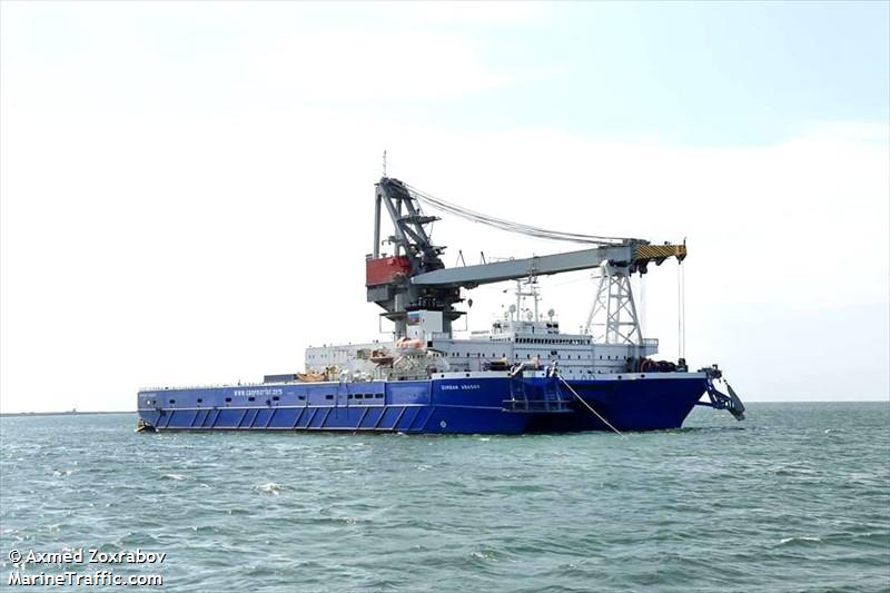 gen.a.shikhlinsky (Crane Ship) - IMO 8129668, MMSI 423189100, Call Sign 4JCK under the flag of Azerbaijan