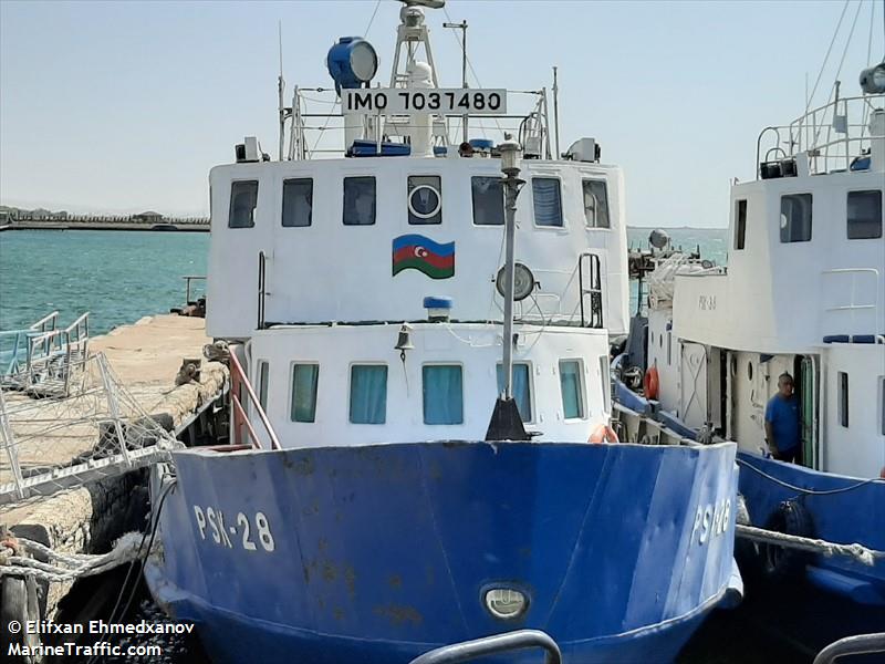 psk-28 (Passenger Ship) - IMO 7037480, MMSI 423222100 under the flag of Azerbaijan