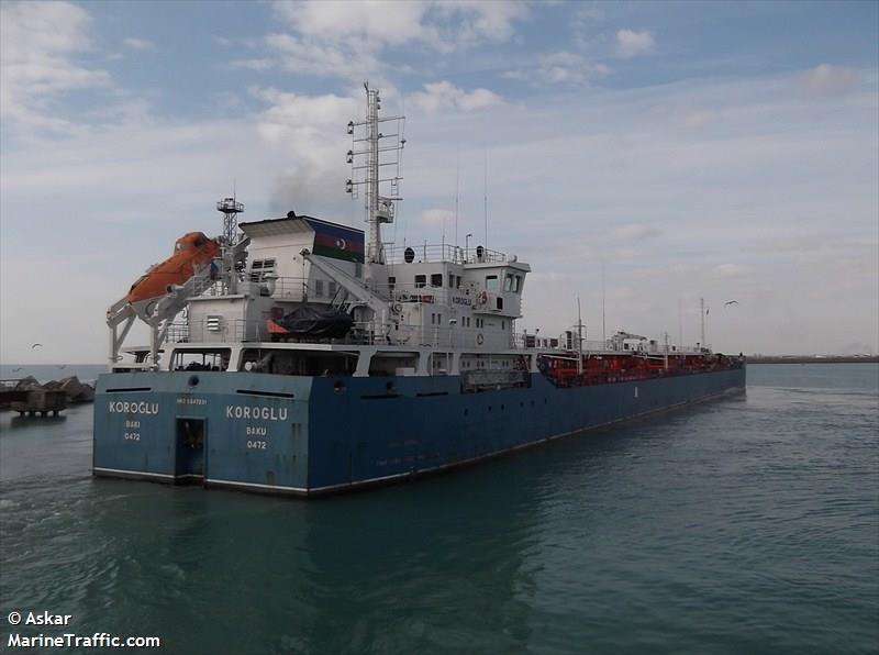 koroglu (Oil Products Tanker) - IMO 9347231, MMSI 423242100, Call Sign  4JNC under the flag of Azerbaijan