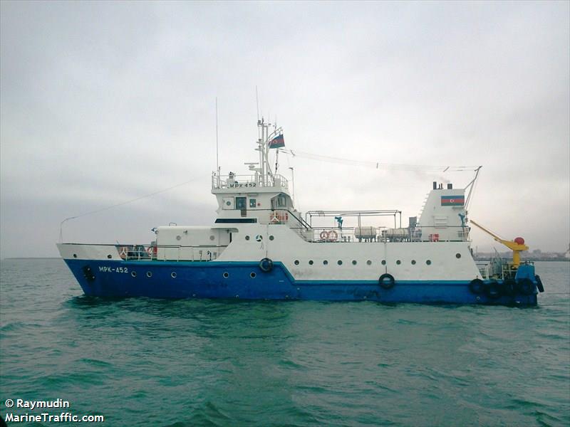 mpk 452 (Passenger ship) - IMO 8207109, MMSI 423244100, Call Sign 4JGO under the flag of Azerbaijan