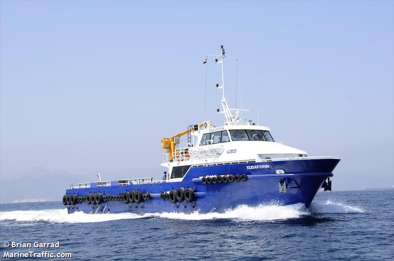 khudaferin (Crew Boat) - IMO 9573347, MMSI 423334100, Call Sign 4JNY under the flag of Azerbaijan