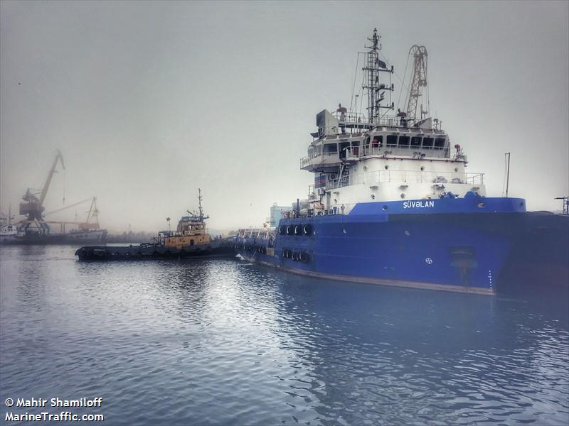 shuvalan (Offshore Tug/Supply Ship) - IMO 9416472, MMSI 423462100, Call Sign 4JRZ under the flag of Azerbaijan