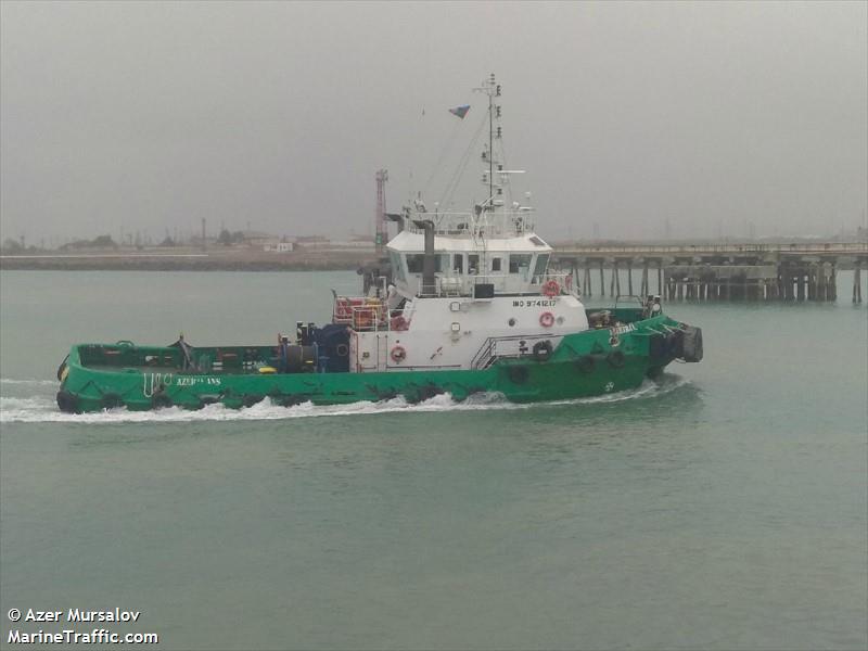 azertrans (Tug) - IMO 9741217, MMSI 423487100, Call Sign 4JSW under the flag of Azerbaijan